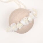 Ivory Floral Fabric Headband