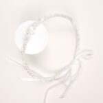 Pearl Floral Ribbon Headband - Image 2