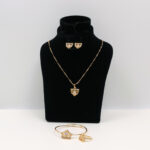 Gold-Tone Ornate Motif Jewelry Set