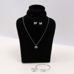 Bow Pendant Jewelry Set - Image 2