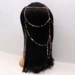 Gold Pearl Accent Chain Hairband - Image 2