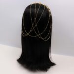 Gold Square Chain Hairband - Image 2