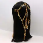 Gold Chain Coin Charm Hairband - Image 2