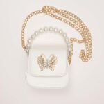 Butterfly Pearl Handle Crossbody Bag - Image 2