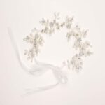 Pearl Crystal Floral Headband - Image 2