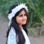 Ivory Flower Crown with Ribbon Tie