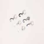 Crescent Moon Dangle Hair Rings - Image 2