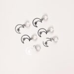 Crescent Star Dangle Hair Rings - Image 2