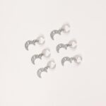 Crescent Charms Braid Hair Rings - Image 2