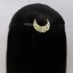 Filigree Crescent Hair Clip