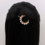 Pearl Crescent Hair Clip