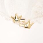Gold Crown Hair Clips Set