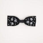 Pearl Bow Black Hair Clip