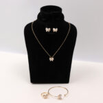 Crystal Bow Jewelry Set