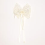 Ribbon Hair Clip with Lace Bow - Image 2