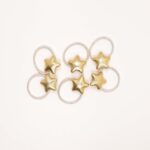 Gold Star Hair Tie Set