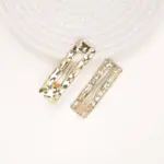 Gold Metal Snap Hair Clips - Image 2