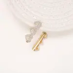 Gold Crystal Heart Hair Clips - Image 2