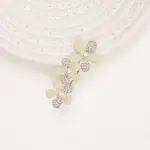 Gold Metal Pearl Flower Hair Clip