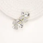 Gold Metal Crystal Butterfly Hair Clip