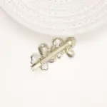 Gold Metal Crystal Butterfly Hair Clip - Image 2