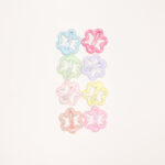 Flower Shaped Mini Hair Clip Set