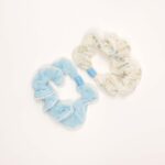 Beaded Edge Hair Scrunchie Set - Image 4