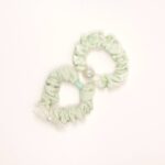 Plaid and Pearl Lace Hair Scrunchie Set - Image 4