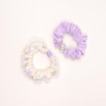 Crystal Bead Hair Scrunchie Set