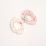 Floral Flower Hair Scrunchie Set - Image 2