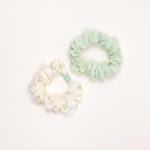 Floral Flower Hair Scrunchie Set - Image 4