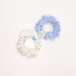 Floral Flower Hair Scrunchie Set - Image 5
