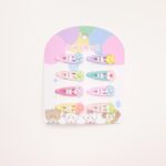 Mini Floral Pastel Snap Hair Clip Set - Image 2