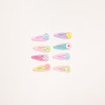 Mini Floral Pastel Snap Hair Clip Set