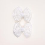 Lace Bow Hair Clips