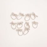 Pearl-Accent Mini Elastic Hair Tie Set