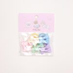 Multi-Color Mini Bow Elastic Hair Tie Set - Image 2