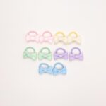 Multi-Color Mini Bow Elastic Hair Tie Set