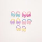 Polka Dot Bow Mini Hair Ties