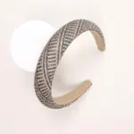 Patterned Rhinestone Padded Hairband - Image 5