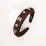 Crystal Butterflies and Floral Padded Hairband - Image 4