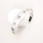 Crystal Butterflies and Floral Padded Hairband - Image 2