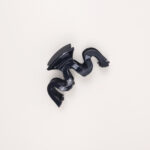 Glossy Squiggle Hair Claw Clip