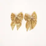 Glistering Bow Hair Clips