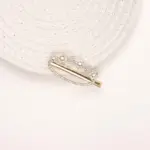 Floral Oval Rhinestone Hair Clip