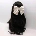 Large Satin Fabric Bow Hair Clip