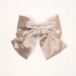 Large Satin Fabric Bow Hair Clip - Image 5
