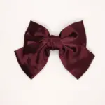 Large Satin Fabric Bow Hair Clip - Image 4