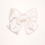 Large Satin Fabric Bow Hair Clip - Image 2