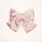 Large Satin Fabric Bow Hair Clip - Image 3